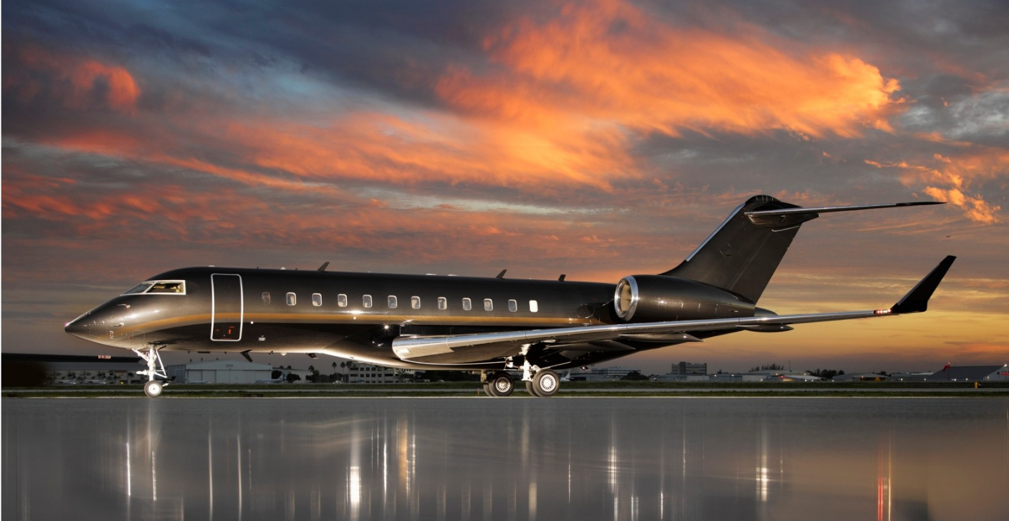 Private jet for charter section